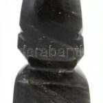 Jelzés nélkül: Mexikói törzsi figura. Kézzel faragott obszidián. Hibátlan, m: 11 cm - Image 3