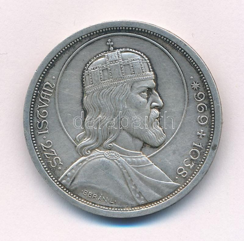 1938. 5P Ag 'Szent István' T:1- Adamo P8.1