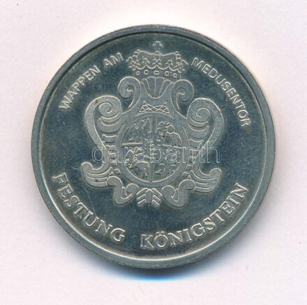 Német Szövetségi Köztársaság DN 'Köningstein-erőd' fém emlékérem (35mm) T:2 German Federal Republic ND 'Königstein Fortress' metal commemorative medallion (35mm) C:XF Krause N# 162812