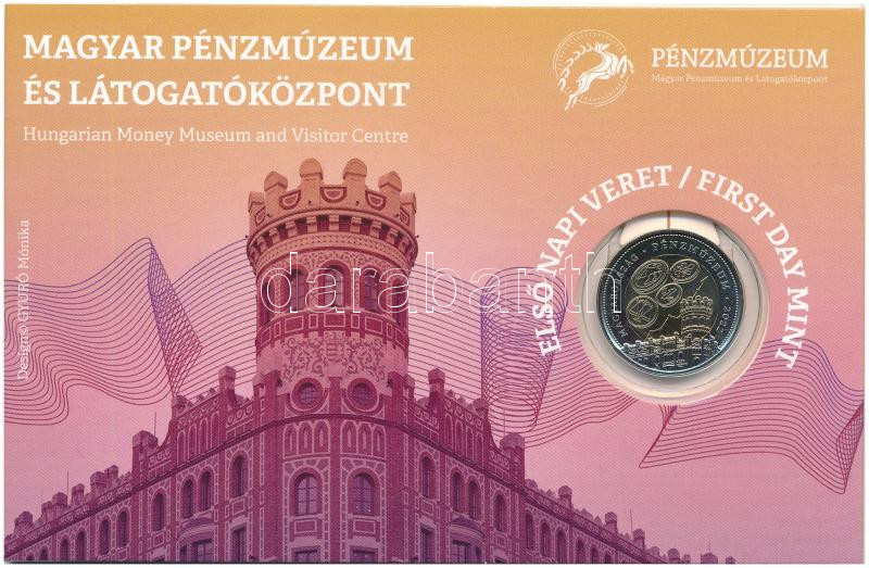 2022. 100Ft 'Magyar Pénzmúzeum és Látogatóközpont' első napi veret sorszámozott emléklapon '05827' T:1