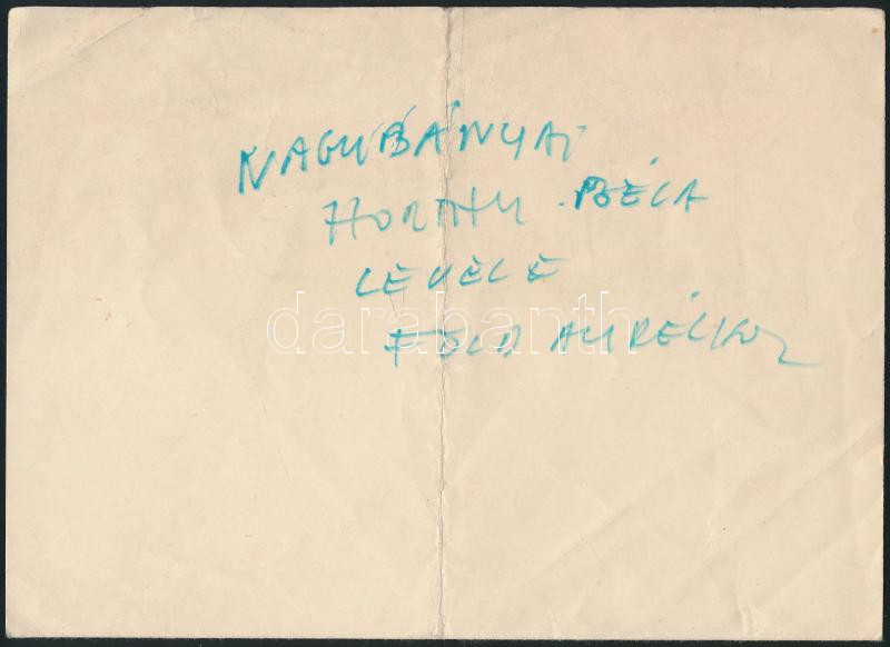 Horthy Béla (1869-1943) festő kézzel írt levele Föld Aurél színházigazgatónak - Image 2