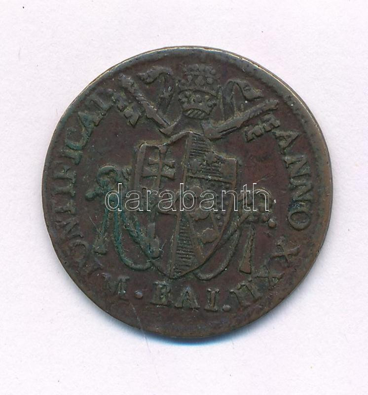 Olasz Állmok / Pápai Állam 1822B 1/2B Cu 'VII. Piusz' T:2- patina Italian States / Papal States 1822B 1/2 Baiocco Cu 'Pius VII' C:VF patina Krause KM#1278