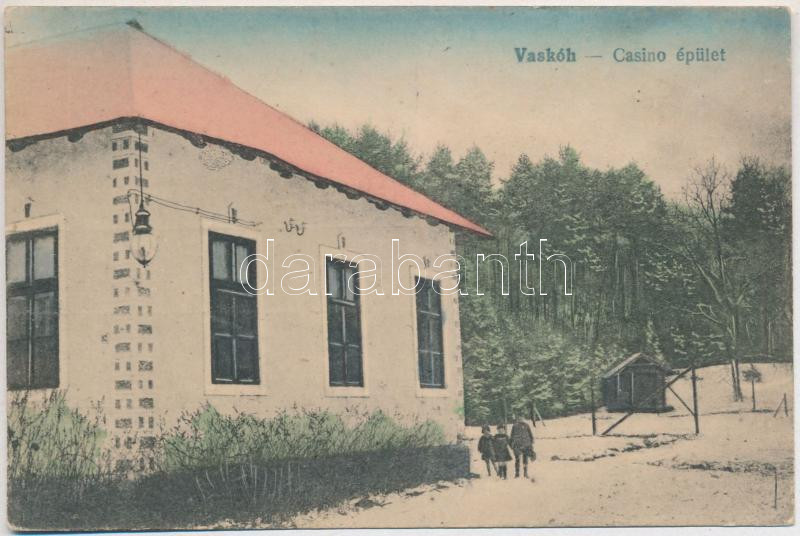 1925 Vaskoh, Vaskóh, Coh, Vascau; Kaszinó épület télen / casino in winter (EK)