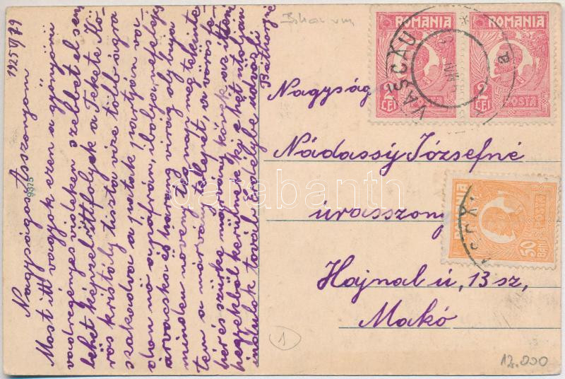 1925 Vaskoh, Vaskóh, Coh, Vascau; Kaszinó épület télen / casino in winter (EK) - Image 2