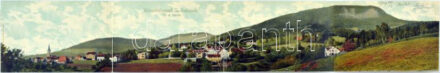 1904 Sankt Radegund bei Graz (Steiermark), Wasserheilanstalt / spa. 4-tiled folding panoramacard (torn at fold)