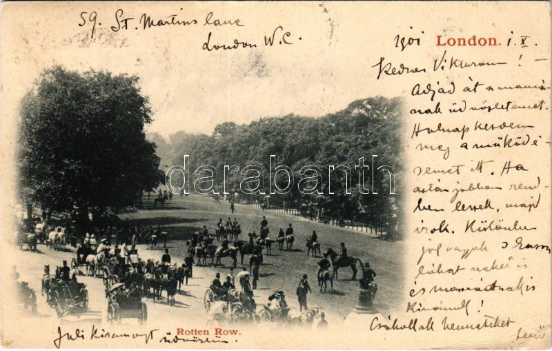 1901 London, Rotten Row (EK)