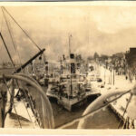 Sulina, port in winter after the storm. Foto Modern N. Teisanu photo (cut)