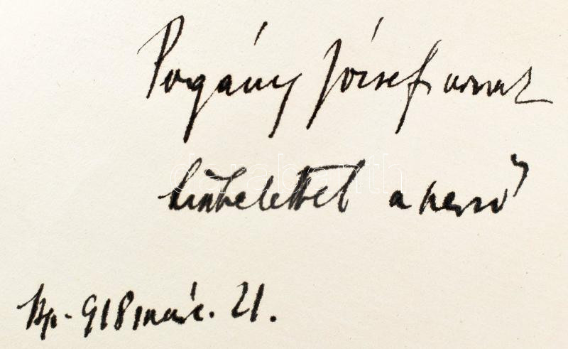 Benedek Marcell: Vulkán. Pogány Józsefnek DEDIKÁLT példány. Borító: Jaschik Álmos. Bp., é.n. Bíró Miklós. Kiadói papírkötésben, félvászon védőborítóval - Image 3