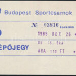 1985 Szuperkoncert részvételi jegy + belépőjegy, Budapest Sportcsarnok, MÁV bélyegzővel - Image 2