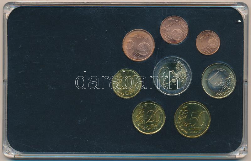 Málta 2008. 1c-2E (8xklf) forgalmi sor műanyag dísztokban T:1,1- Malta 2008. 1 Cent - 2 Euro (8xdiff) coin set in plastic case C:UNC,AU - Image 2