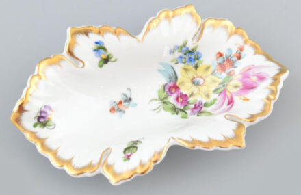 Herendi porcelán tálka. Kézzel festett, jelzett, hibátlan 15 cm