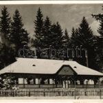 Miskolc, Jávorkút, vadászház télen. photo