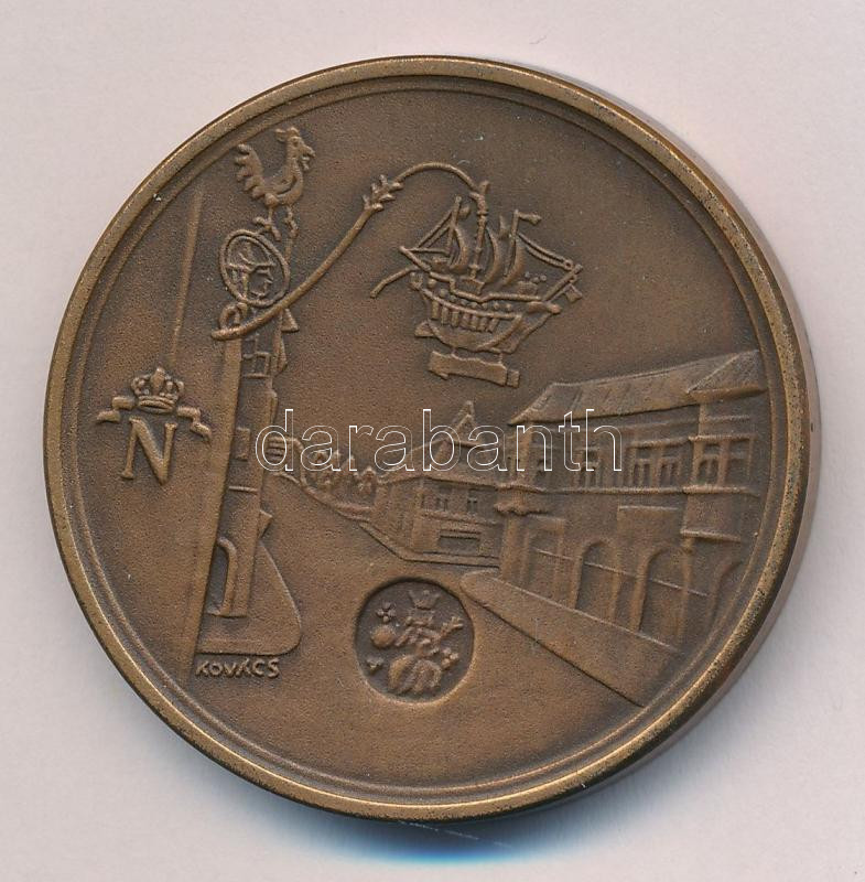 Kovács Bence 1971. 'Éremgyűjtők II. Vándorgyűlése' kétoldalas bronz emlékérem (40mm) T:1- - Image 2