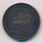 Lapis András (1942-) 1973. 'Petőfi Sándor szülőháza' bronz emlékérem (42mm) T:1- patina