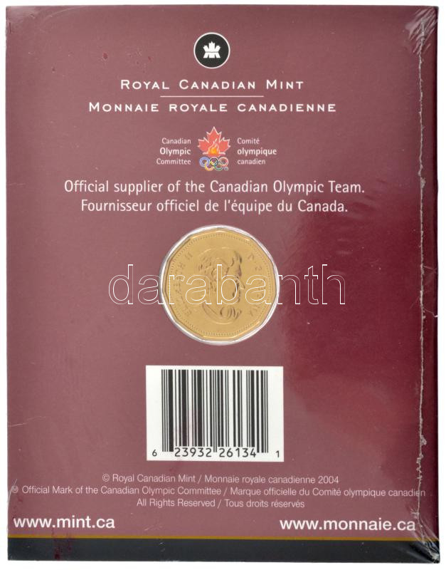 Kanada 2004. 1$ 'Olimpia' díszcsomagolásban Ag (9.31g/0.925) T:PP Canada 2004 1 Dollar 'Olympics' in decorative wrapping Ag (9.31g/0925) C:PP - Image 2