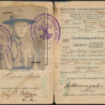 1929 Fényképes cserkészigazolvány, megviselt állapotban