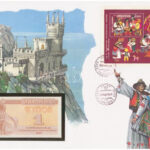 Ukrajna 1991. 1K felbélyegzett borítékban, bélyegzéssel T:I Ukraine 1991. 1 Karbonavets in envelope with stamp and cancellation C:UNC
