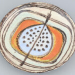 Jelzés nélkül (Gádor???): Tányér, kerámia, hibátlan. d: 23,5 cm