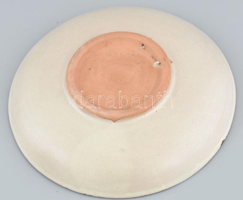 Jelzés nélkül (Gádor???): Tányér, kerámia, hibátlan. d: 23,5 cm - Image 3