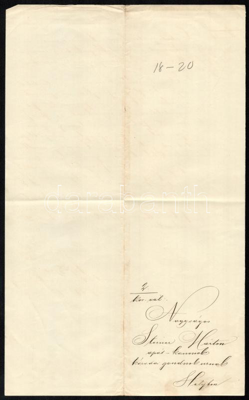 1868 jegyzői irat, az orvosok, stb. juttatásáról - Image 2