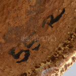 Jelzés nélkül (Fürtös???): Kaspó, pirogránit, kis kopásokkal, mázlepattanással. m: 14,5 cm - Image 2