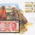 Tanzánia 1993. 200Sh felbélyegzett borítékban, bélyegzéssel T:I Tanzania 1993. 200 Shilingi in envelope with stamp and cancellation C:UNC