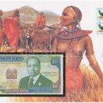 Kenya 1992. 10Sh felbélyegzett borítékban, bélyegzéssel T:I Kenya 1992. 10 Shilingi in envelope with stamp and cancellation C:UNC