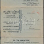cca 1930 Csiszolóáru, köszörűkövek, stb. kihajtható kétoldalas reklámos levelezőlap