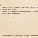 1959 Történelmi fejtörő ismertető füzettel, az 52 db színes képből 13 db hiányzik - Image 2