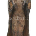 Buddha, öntött bronz szobor, jelzés nélkül, m: 31,5 cm