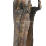 Buddha, öntött bronz szobor, jelzés nélkül, m: 31,5 cm - Image 2