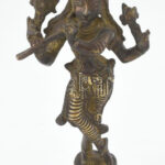 Krisna, öntött bronz szobor, jelzés nélkül, m: 17 cm