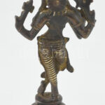 Krisna, öntött bronz szobor, jelzés nélkül, m: 17 cm - Image 2