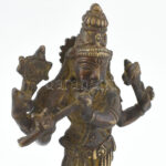 Krisna, öntött bronz szobor, jelzés nélkül, m: 17 cm - Image 3