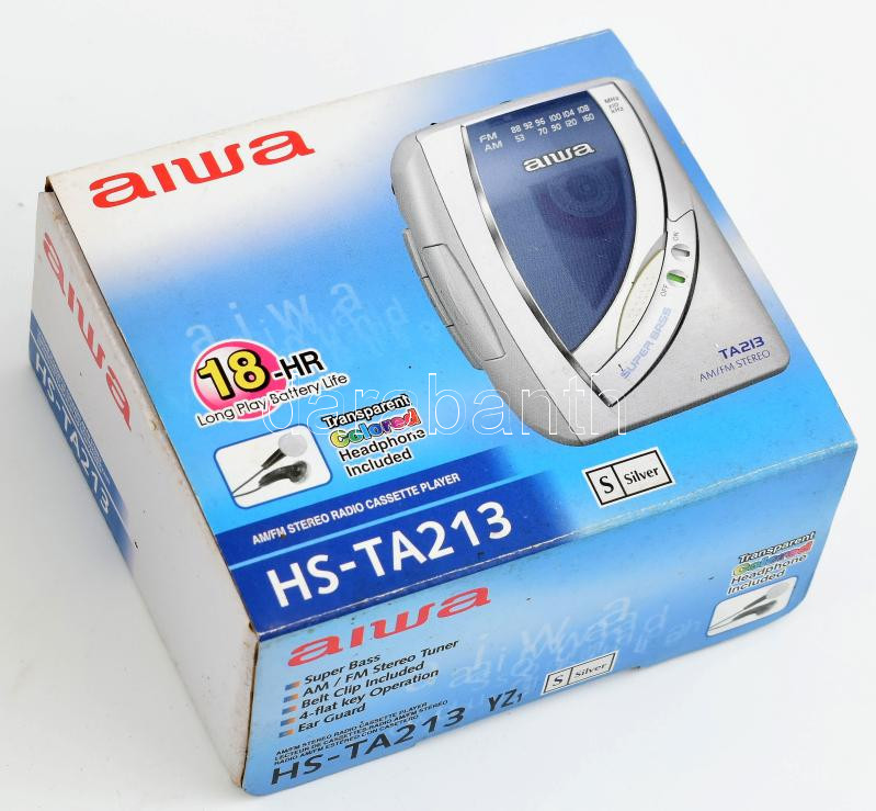 AIWA walkman fülhallgatóval, eredeti dobozában