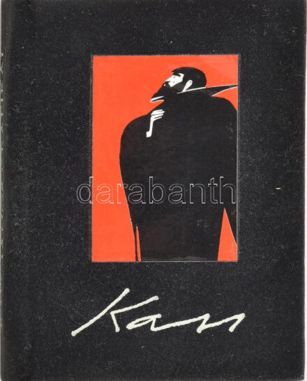 Kass János grafikái. Minikönyv. A művész, Kass János (1927-2010) egyedi tusrajzával! Szeged, 1995, Kass Galéria. Kiadói bársonykötés, jó állapotban