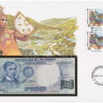 Fülöp-szigetek 1969. 1P felbélyegzett borítékban, bélyegzéssel T:I Philippines 1969. 1 Piso in envelope with stamp and cancellation C:UNC