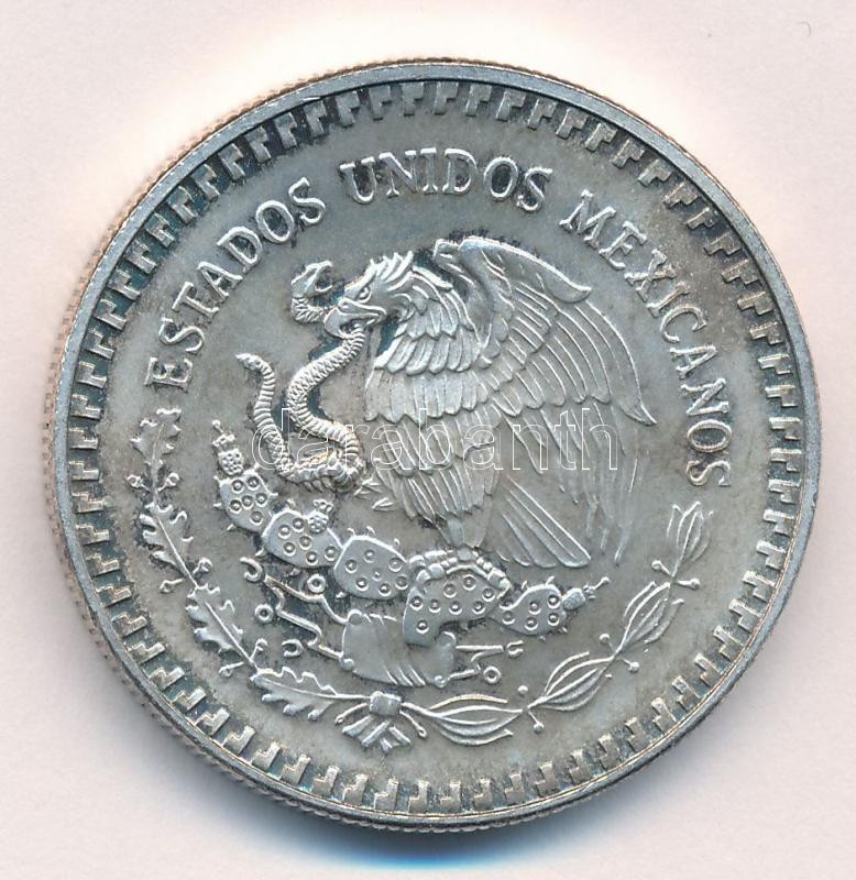 Mexikó 1992. 'Szabadság' befektetési ezüst érem (1 uncia/31,37g/0.999/35mm) T:2 patina Mexico 1992.'Liberty' investment silver coin (1oz/31,37g/0.999/35mm) C:XF patina - Image 2