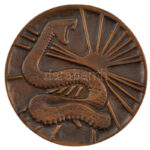 Marosits István (1943-) DN 'Nógrád Megye Perliczi János Díja' kétoldalas bronz emlékérem (93mm) T:1- - Image 2