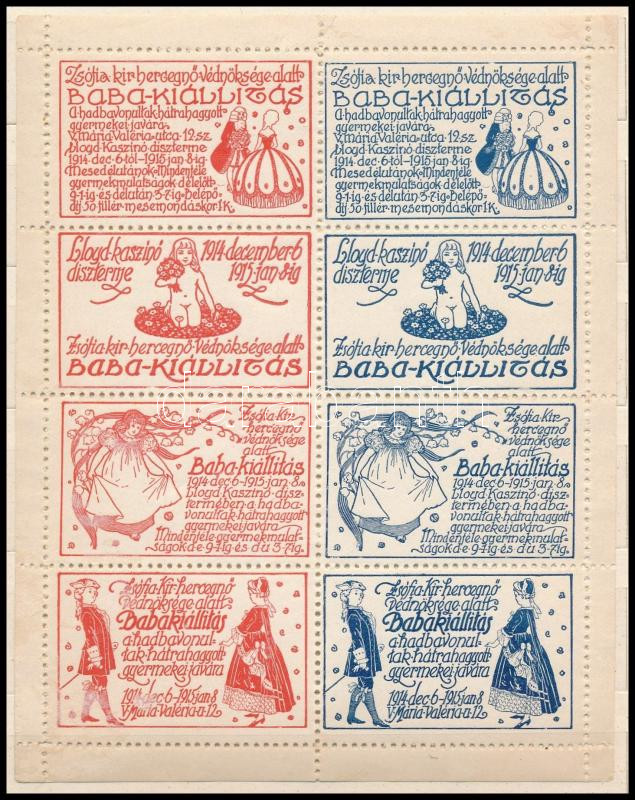 1914 Babakiállítás emlékív