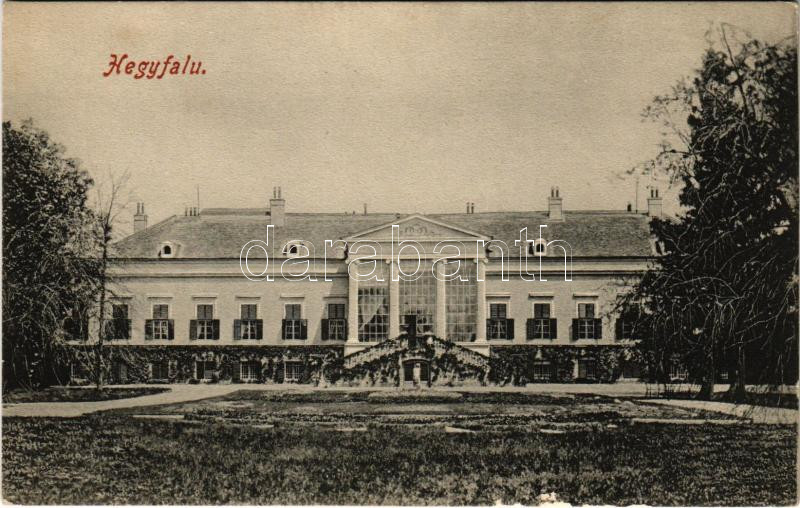 Hegyfalu (Vas megye), Széchenyi kastély (ázott / wet damage)