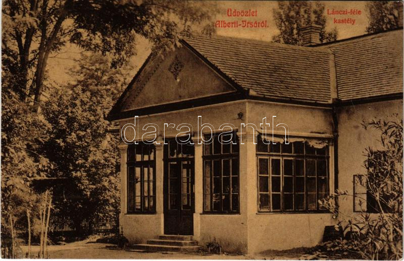 1913 Albertirsa, Alberti-Irsa; Lánczi kastély. Ulmer Izidor kiadása (W.L. ?)