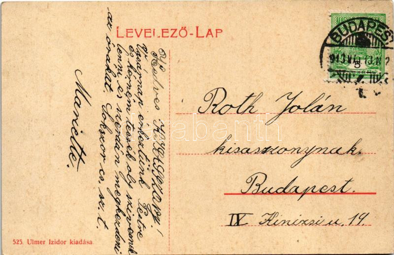 1913 Albertirsa, Alberti-Irsa; Lánczi kastély. Ulmer Izidor kiadása (W.L. ?) - Image 2