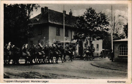 Truppen-Übungsplatz Munster-Lager. Kommandantur / WWII German military training grounds, headquarters, military band (EK)