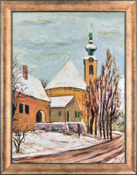 Koch Vilmos (1927-2006): Tabán. Olaj, farost, jelzett, fakeretben, 80x60 cm