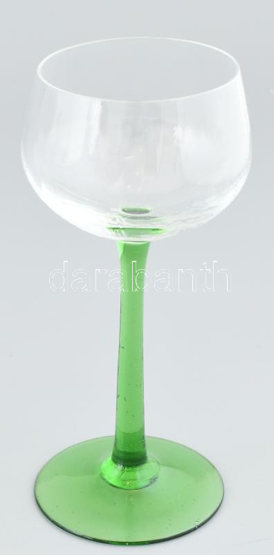 6 db talpas boros pohár. Hibátlanok 16 cm - Image 2