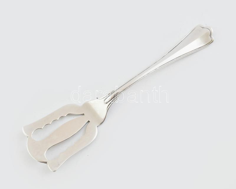 Ezüst (Ag) kis süteményes lapát, jelzett, 21 g, h: 13,5 cm