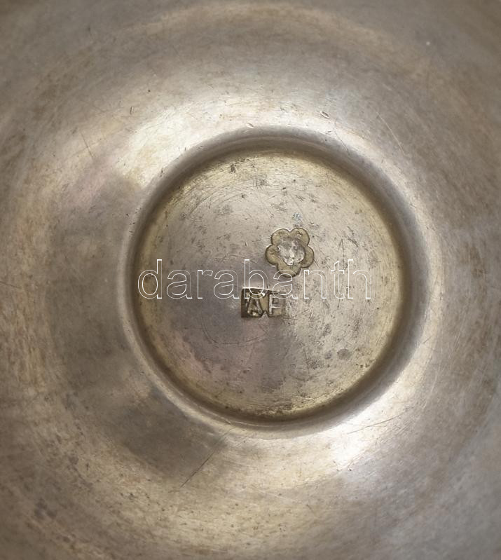 Ezüst (Ag) fűszertartó, jelzett, m: 4 cm, d: 6,5 cm, nettó: 43,83g - Image 2
