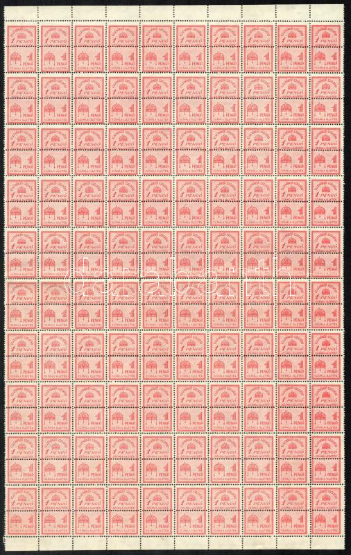 1944 Számlailleték 1P hajtott 100-as ív (20.000)