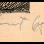 Kunt Ernő (1920-1994): Betlehemesek (cím nélkül), 1965. Rézkarc, papír, jelzett. 16x10 cm - Image 3